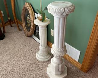 Marble plant stands