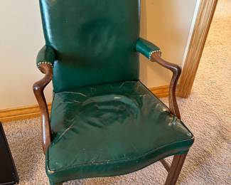 vintage green desk chair