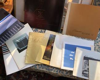 Vintage automobile brochures