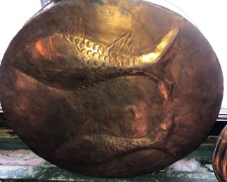 Large copper fishs mold