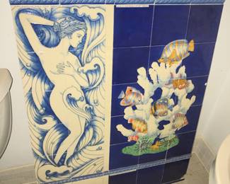Decorative tile frieze 39.5” x 31”