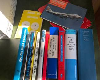 Collection of aviation-airplane books