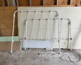 Vintage iron bed frame