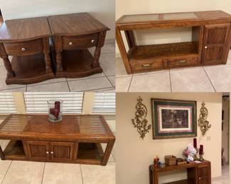 Home Interior pictures and wall decoration still available. Furniture sold 