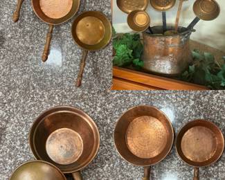 Selection of copper items