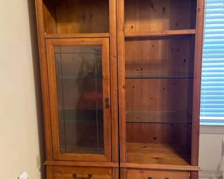 Two display cabinets-Quality wood