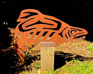 Garden Art Salmon