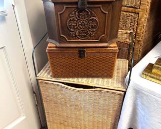 Vintage Sewing Cases - Hamper