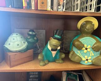 Ceramic Turtles & Frog