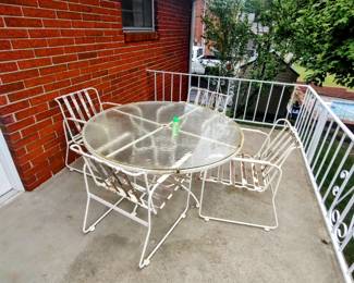 Retro Patio set! We have the original cushions as well!