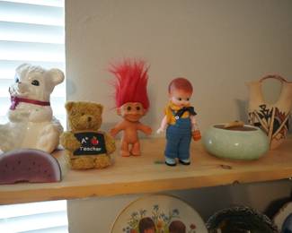 Troll doll, vintage doll, Indian Wedding Vase
