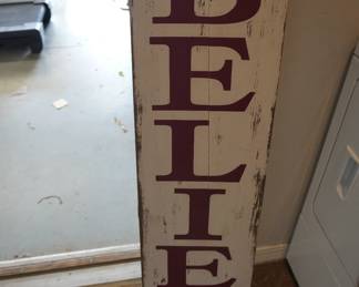 believe sign