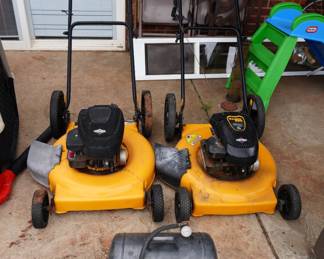 push mowers, air tank
