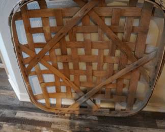 antique tobacco basket