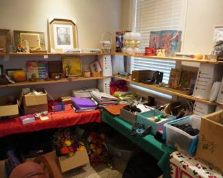 office supplies, craft supplies, decor, clothing,