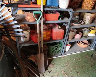 shovels, shelves