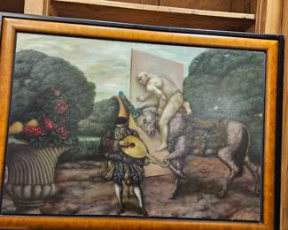 Incredible original oil painting, signed by artist...surrealism