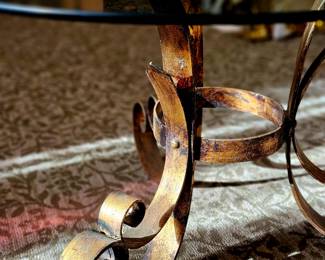 Coffee table gilt detail
