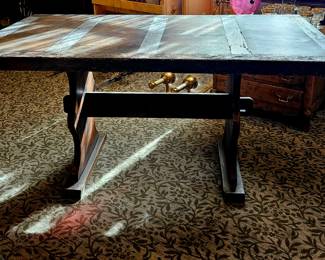 Rustic wormwood table