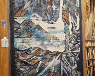 Modern Art 1960s, signed by artist, chic