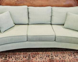 Beautiful teal corduroy couch