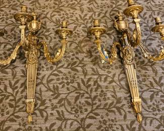 Beautiful candelabras set of 2. Castle wall gear