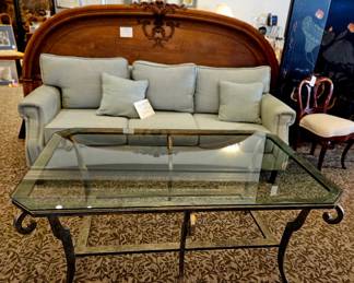 Coffee table to scale next to couch