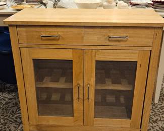 Kitchen storage w peek a boo chicken wire