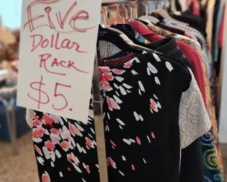 Don't miss our $5 dollar rack from sizes 2, up to even 3x!