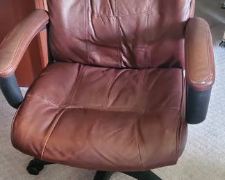 Leather desk chair