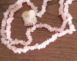 Pink Quartz necklace and pendant