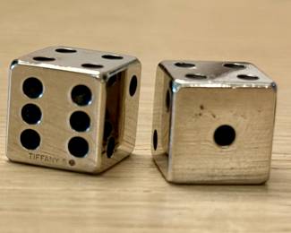 Tiffany & Co. Sterling Dice
