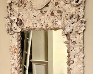 Extraordinary Artisan Shell Mirror