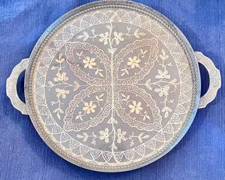 Vintage lace small vanity tray