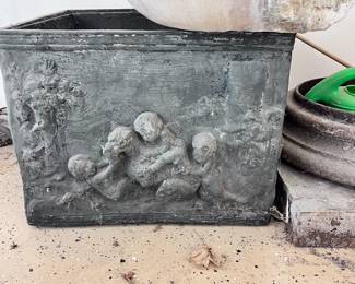 Antique Lead Planters