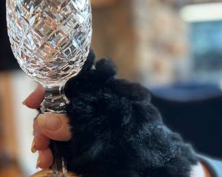 Powerscourt Waterford - Rabbit fur fingerless gloves