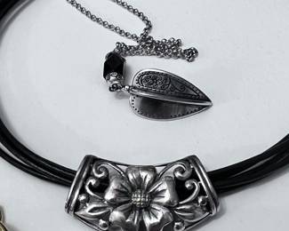 Costume jewelry including sterling pieces