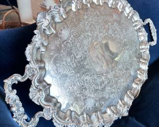 Gorgeous heavily detailed tea service tray!