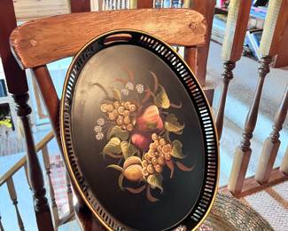 Gorgeous toleware hand painted tray