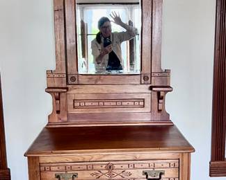 Eastlake small chest with mirror