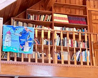 Michigan Flag :) and many book!