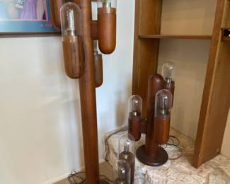 MCM Cactus Lamps by Charles Gibiterra post modern 1970's Modeline of CA
