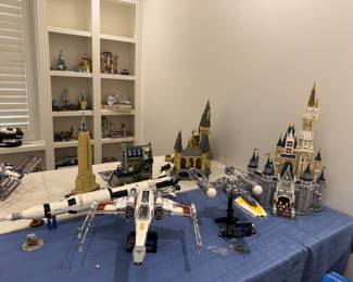 tons of lego sets, many put together
