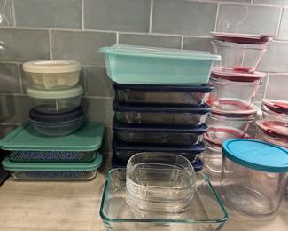 glass storage containers with lids