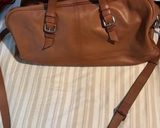 Cole haan leather duffel bag 