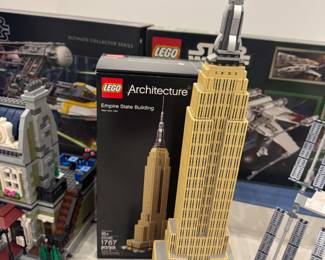 Empire State Building Lego set 
Multiple architecture Lego sets available 
