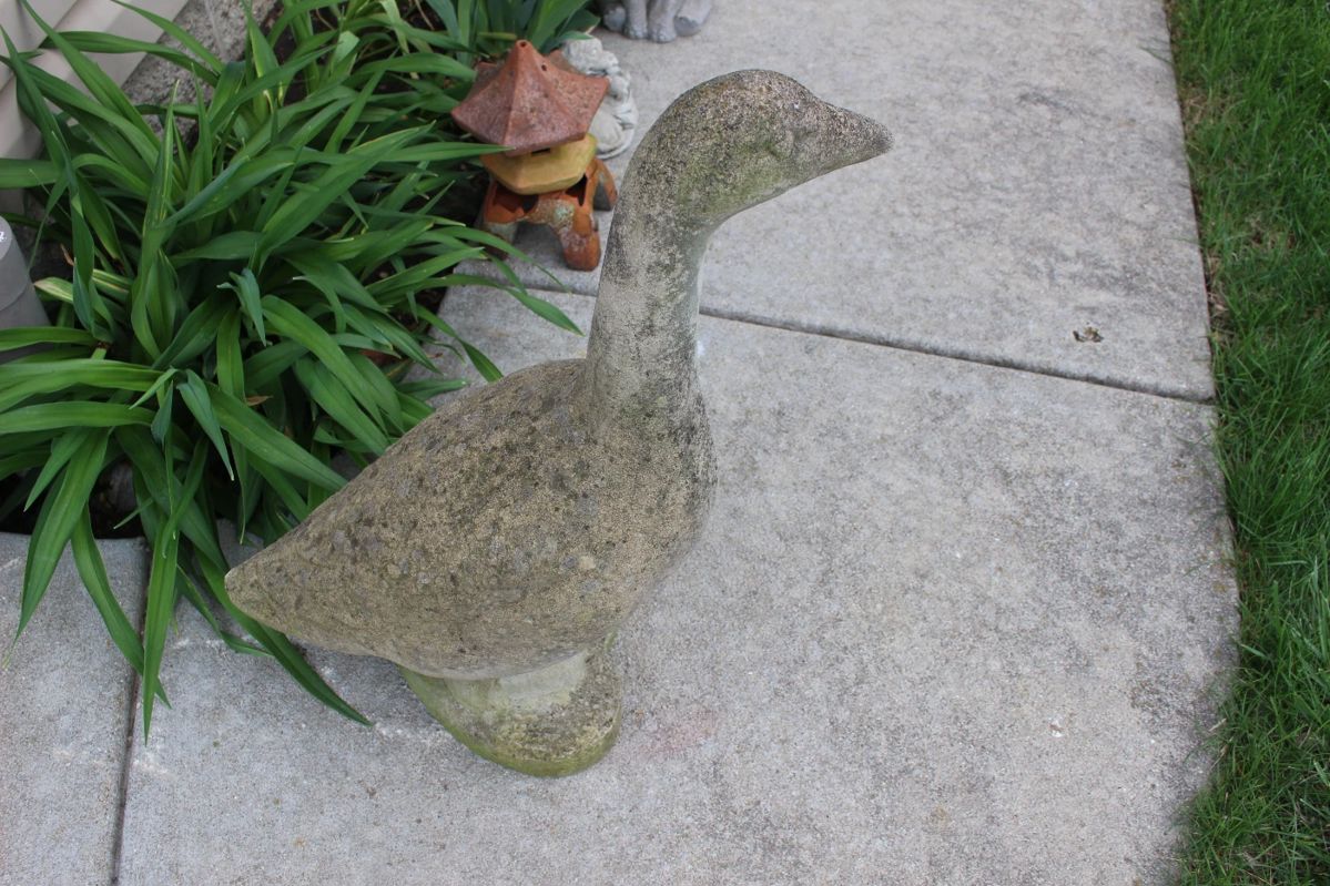 It's another Blue Goose Sale - with the concrete goose for sale!