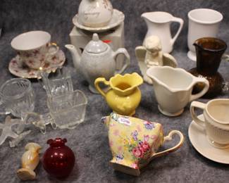 China, tea pots, etc