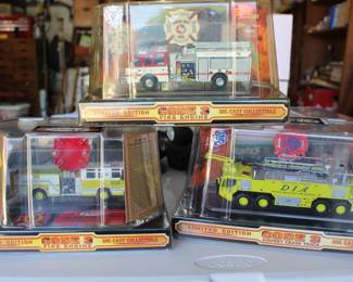 Code 3 Fire Engines, new in boxes