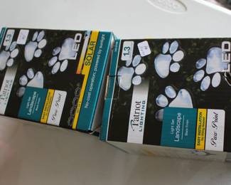 Solar lights, new in box -2 sets available